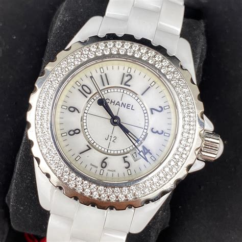 white ceramic chanel j12 watch|Chanel j12 automatic watch price.